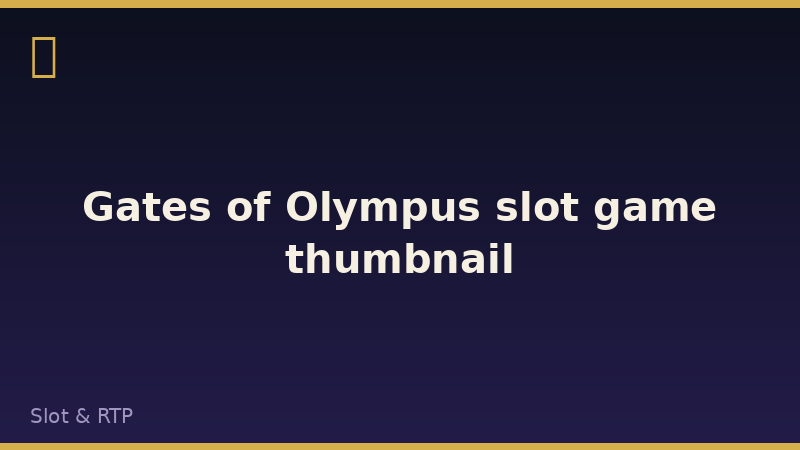 Gates of Olympus slot game thumbnail